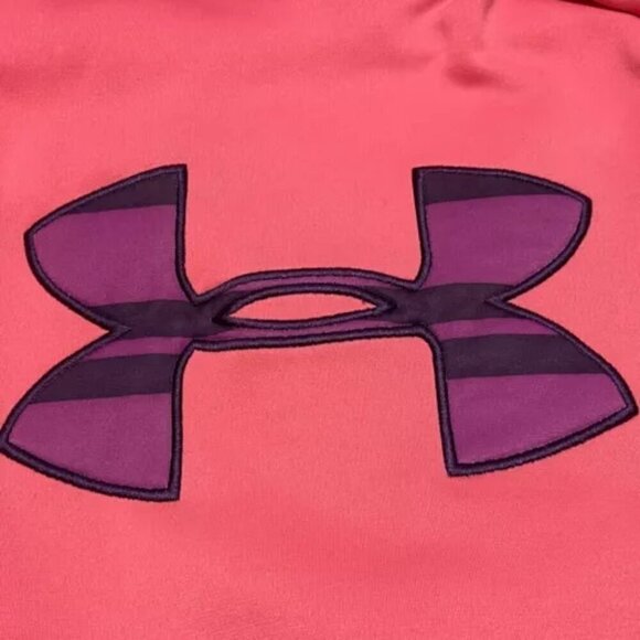 Under Armour Storm Hoodie Women's Large Pink Hooded Sweater Purple UA Logo - Picture 11 of 15